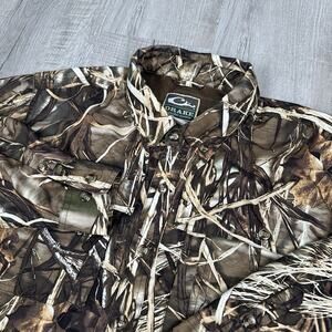 Drake Waterfowl Camo Shirt Boys 14 Long Sleeve Button Vented Hunting Fishing